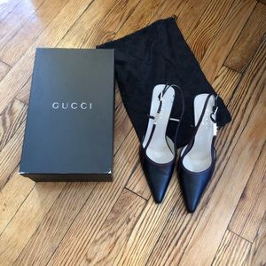 Gucci Scarpa Alperta Pelle Heels